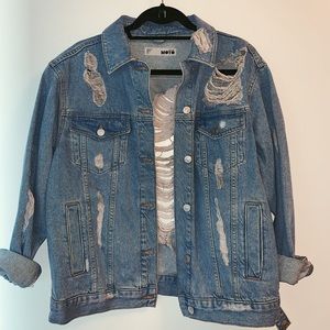Topship Distressed Denim Jacket
